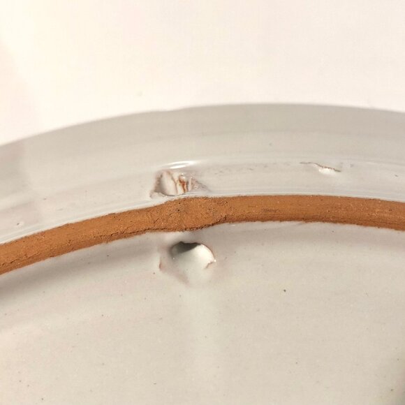 Handpainted Italian Ceramic Brown Rooster Serving Platter, Vintage Collectable. - Picture 3 of 3